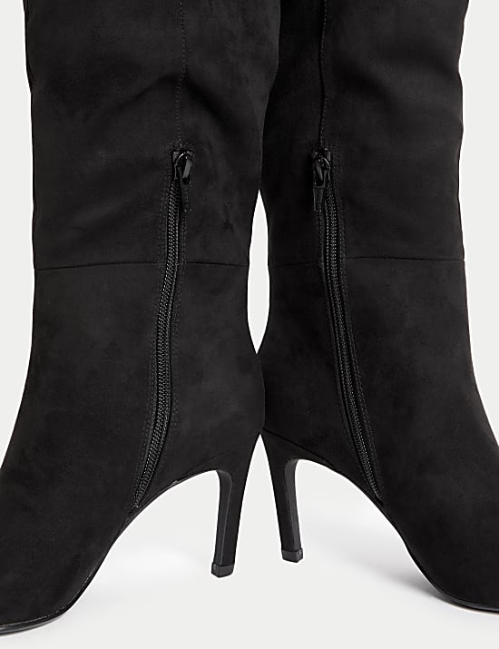 Stiletto Heel Knee High Boots