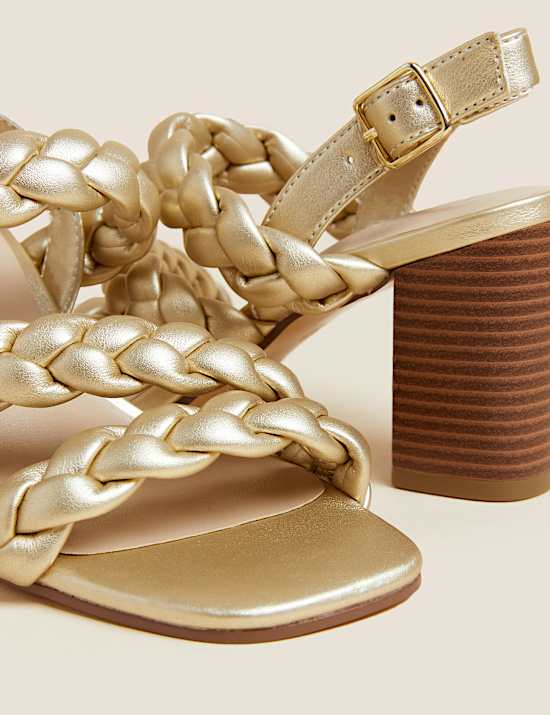 Sandal Model Tenun Hak Bentuk Balok