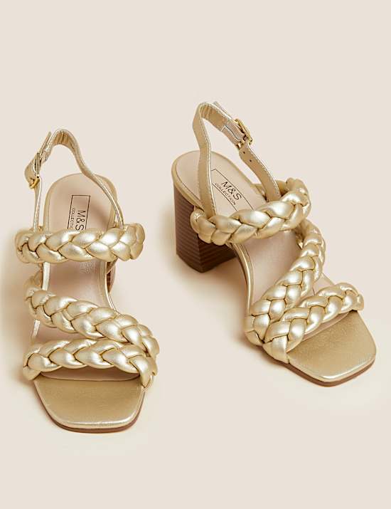 Sandal Model Tenun Hak Bentuk Balok