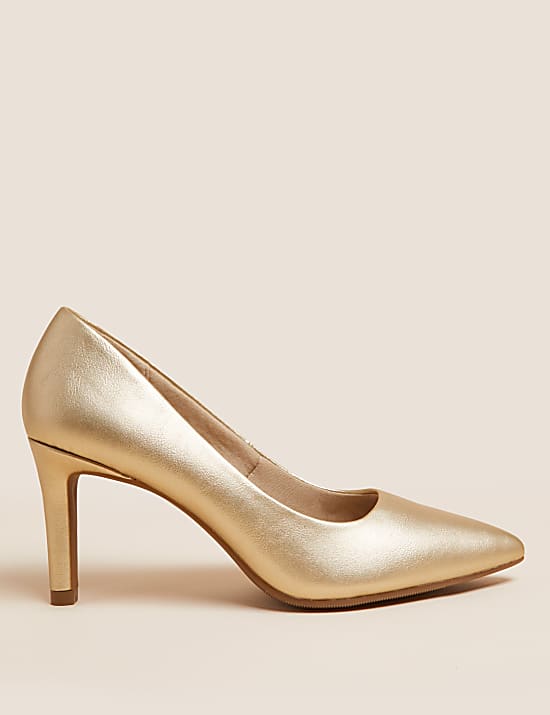 Stiletto Heel Pointed Court Shoes