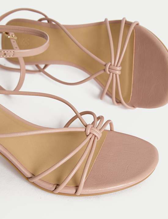 Buckle Strappy Stiletto Heel Sandals