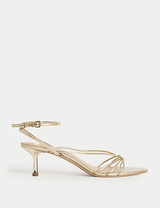 Buckle Strappy Stiletto Heel Sandals