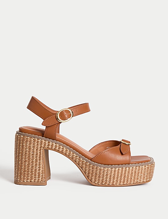 Buckle Platform Sandals