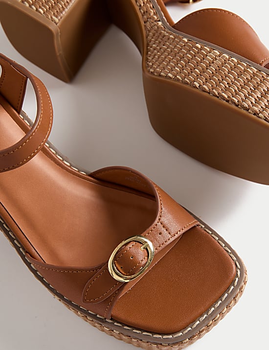 Buckle Platform Sandals