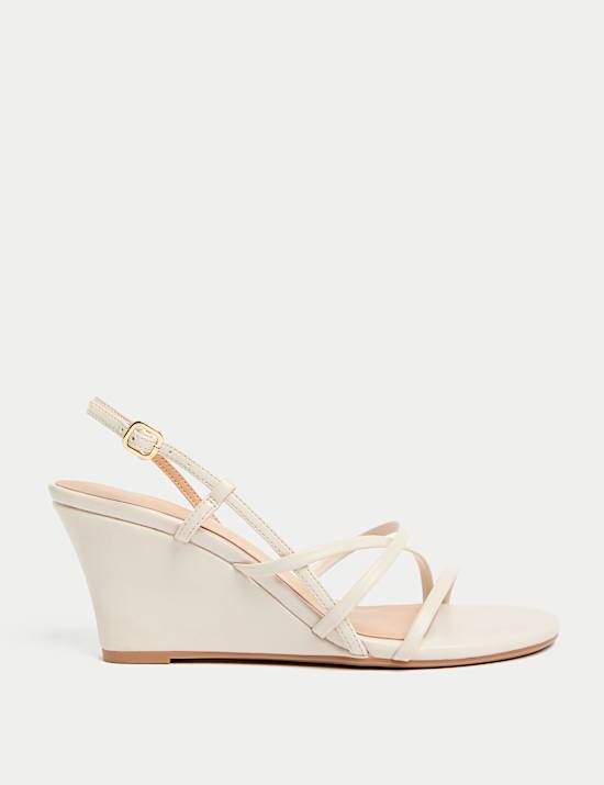 Buckle Wedge Sandals