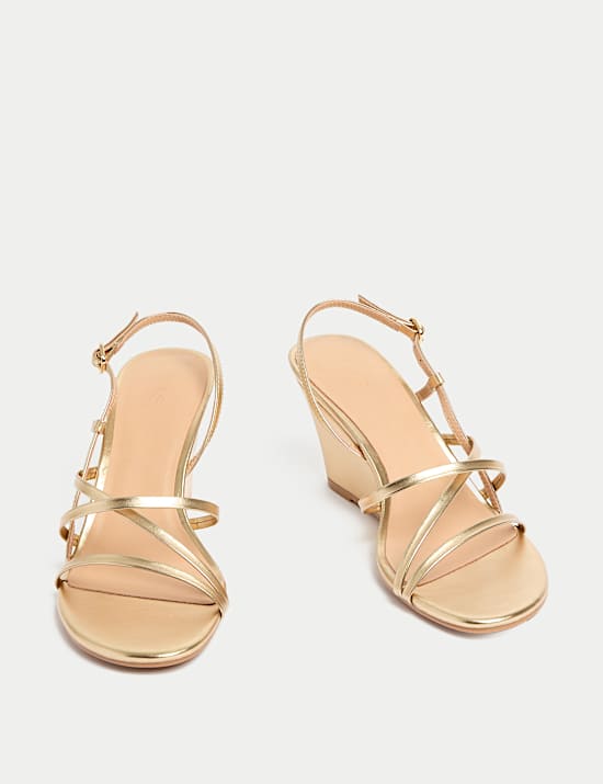 Buckle Wedge Sandals