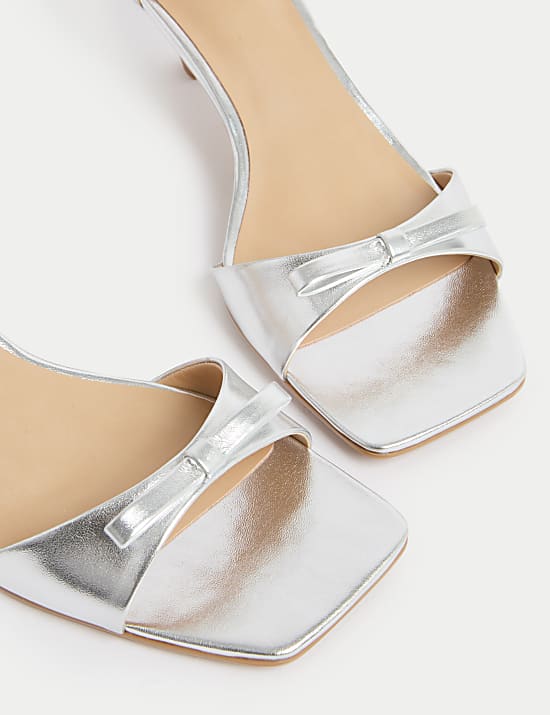 Buckle Kitten Heel Sandals