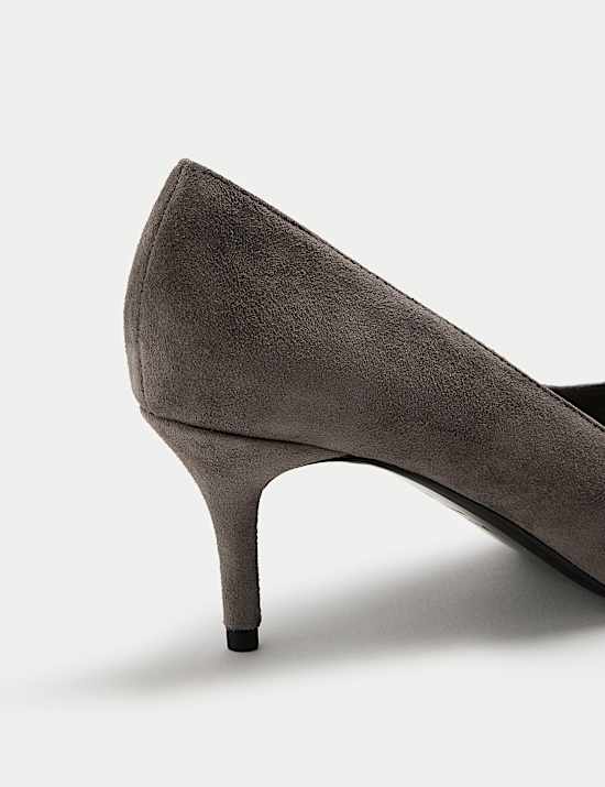 Suede Stiletto Heel Court Shoes
