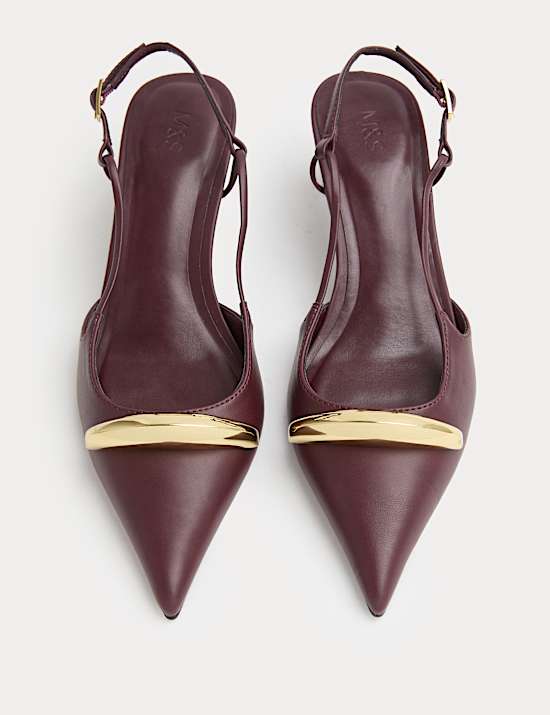 Slingback Kitten Heels