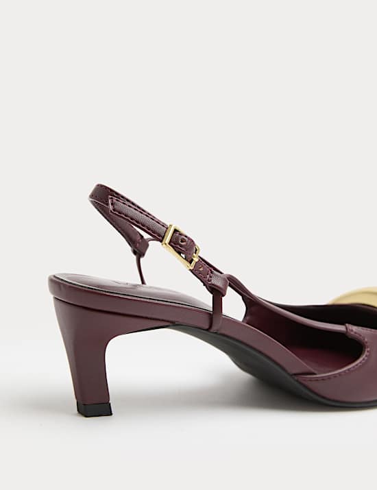 Slingback Kitten Heels