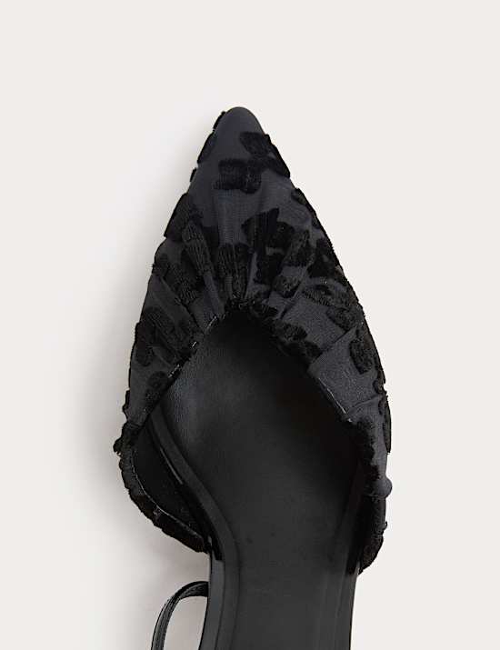 Ruched Pointed Stiletto Heel Court Shoes