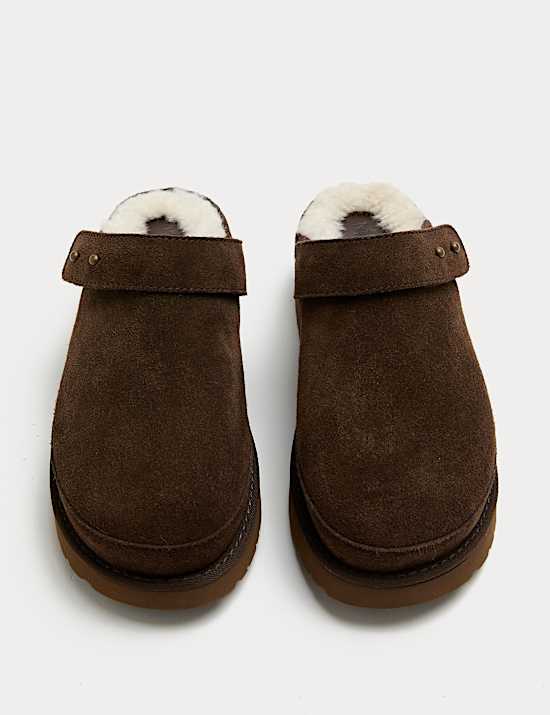Suede Flatform Clogs