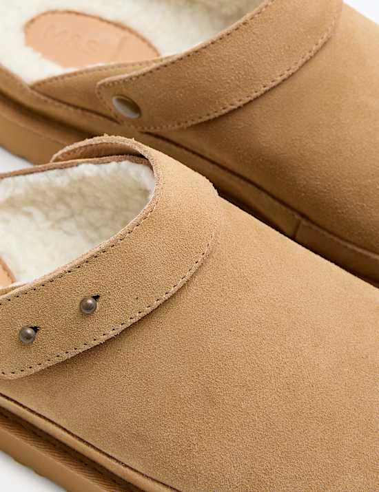 Suede Flatform Clogs