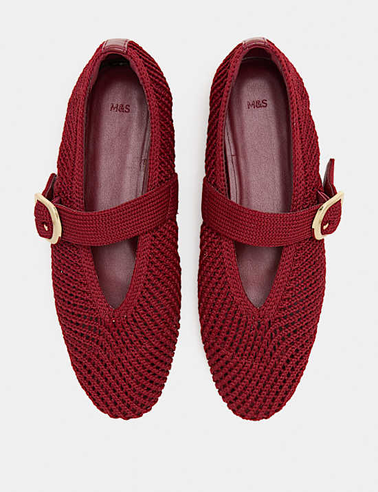 Buckle Flat Mary Jane Ballet Pumps