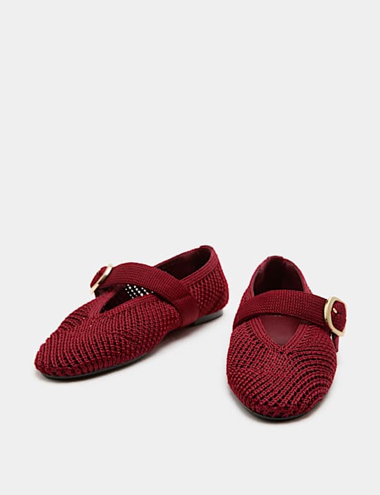 Buckle Flat Mary Jane Ballet Pumps