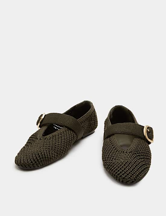 Buckle Flat Mary Jane Ballet Pumps