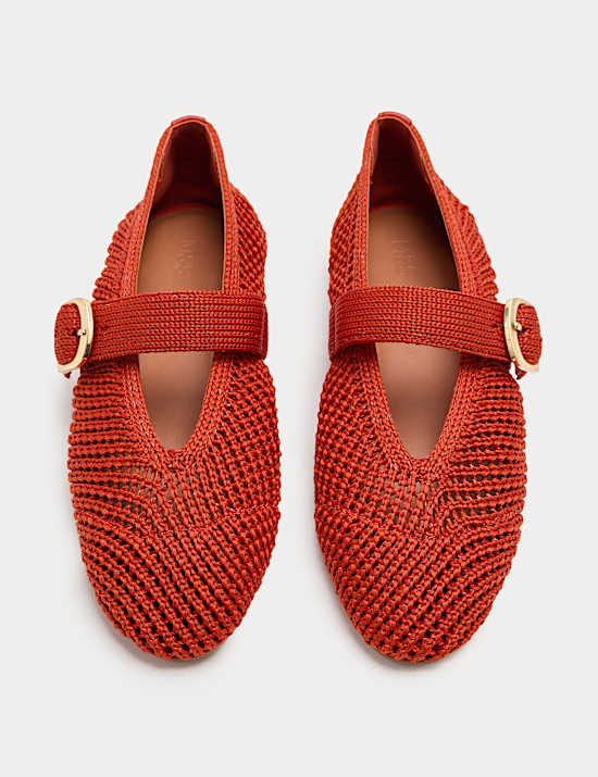 Buckle Flat Mary Jane Ballet Pumps