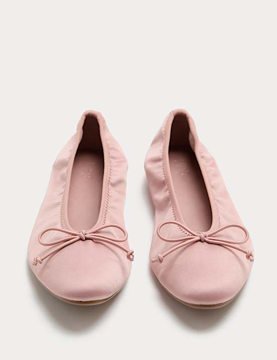 Satin Flat Ballet Pumps