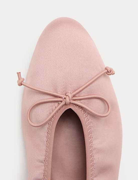 Satin Flat Ballet Pumps