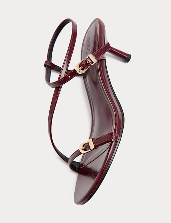 Buckle Strappy Stiletto Heel Sandals