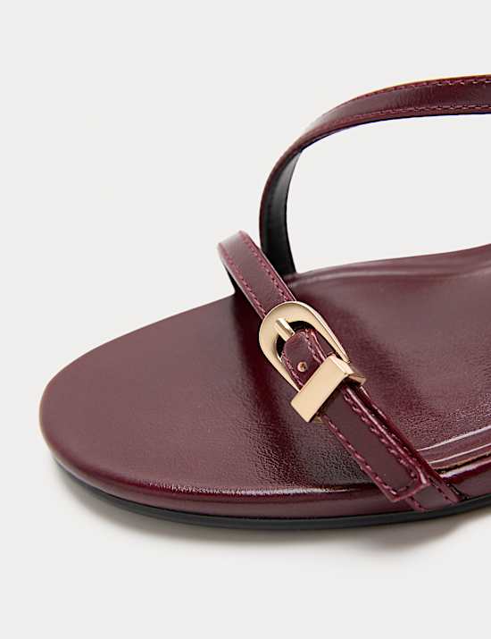 Buckle Strappy Stiletto Heel Sandals