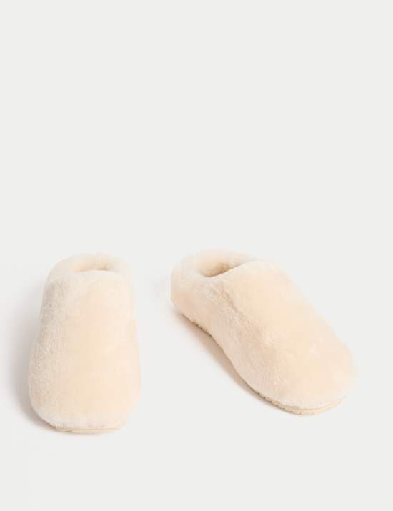 Shearling Mule Slippers