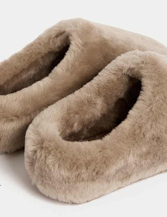Shearling Mule Slippers