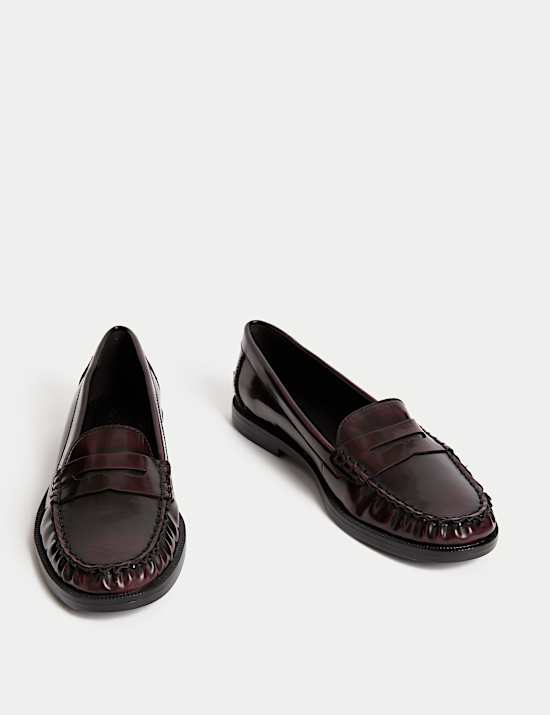 Patent Flat Penny Loafers