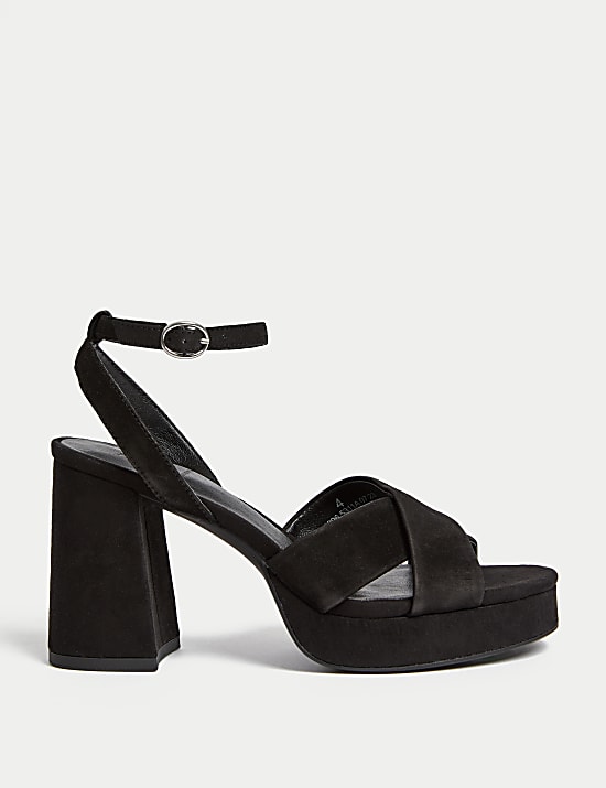 Suede strap sandals on sale