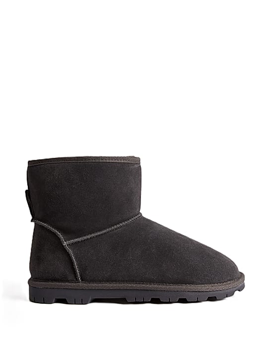 Fur lined boot slippers clearance
