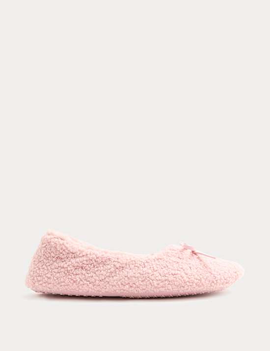 Borg Ballerina Slippers
