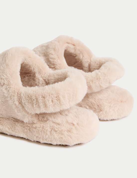 Faux Fur Mule Slippers