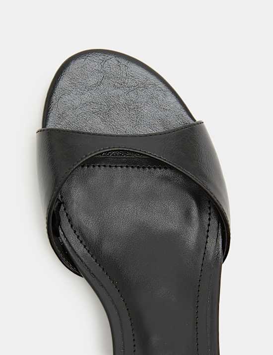 Ankle Strap Kitten Heel Peep Toe Sandals