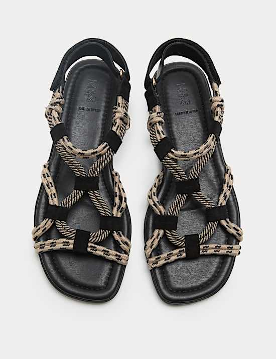 Rope Detail Strappy Gladiator Sandals