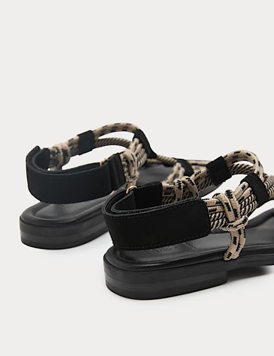 Rope Detail Strappy Gladiator Sandals