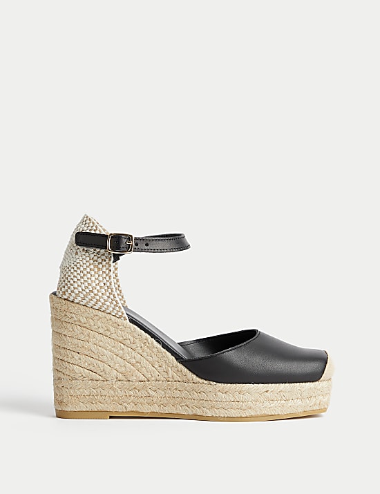 Ankle Strap Open Toe Espadrilles Putu Womens Espadrilles Wedge