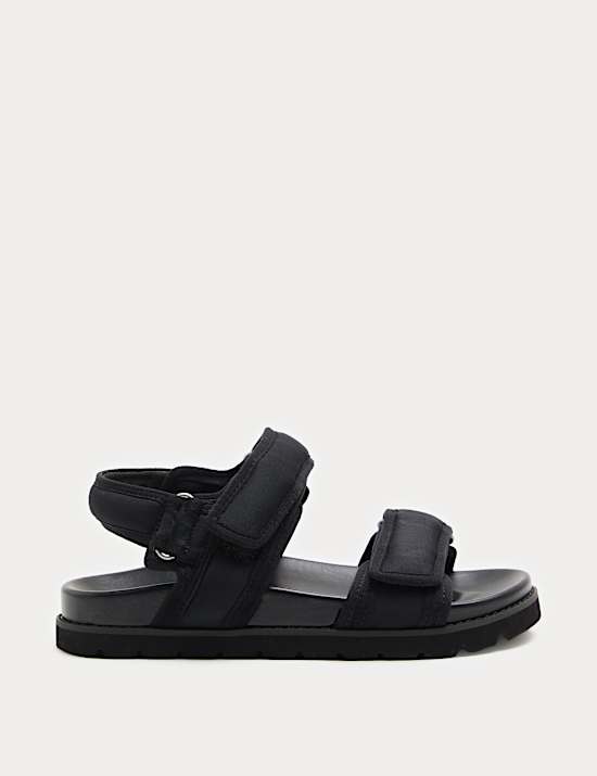 Double Strap Chunky Footbed Sandals