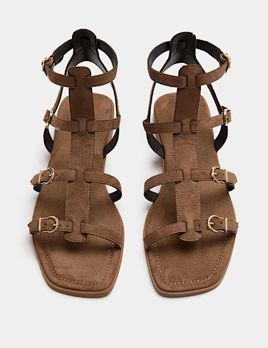 Strappy Flat Gladiator Sandals