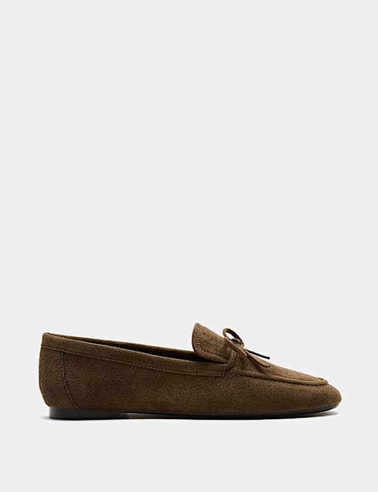Bow Flat Loafer Pumps