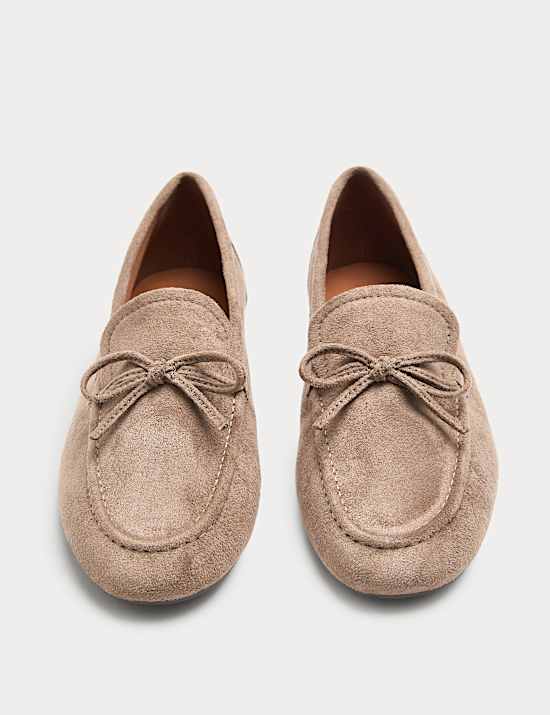 Bow Flat Loafer Pumps