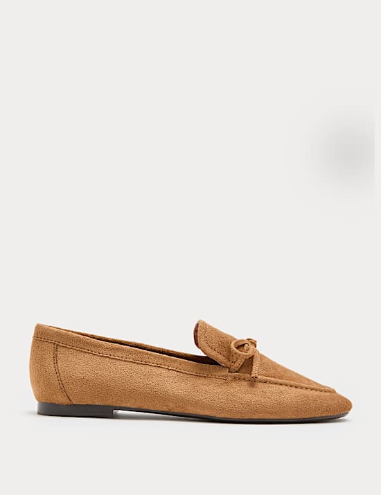 Bow Flat Loafer Pumps