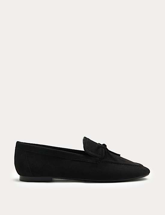 Bow Flat Loafer Pumps