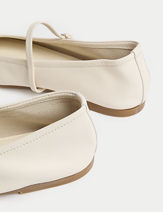 Unlined Leather Mary Jane Ballet Pump