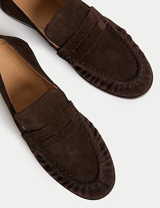 Suede Loafers
