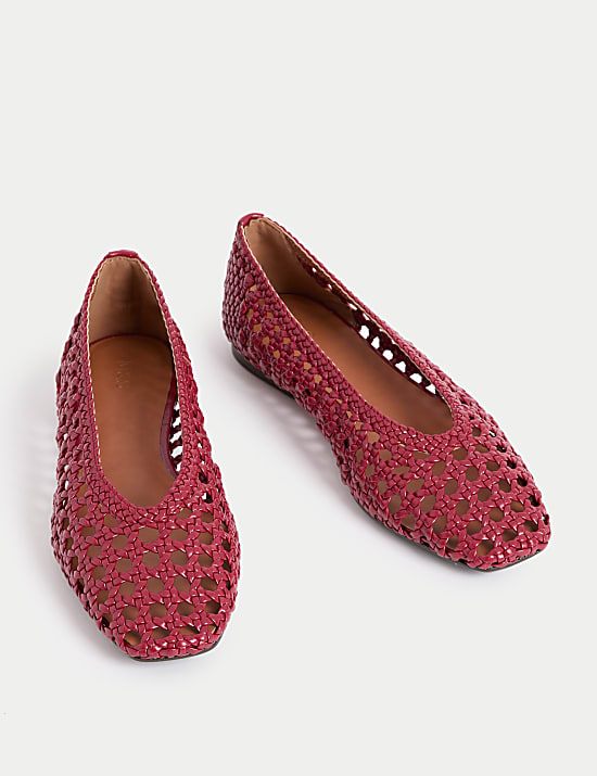 Woven Ballet Pumps
