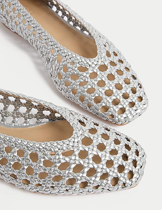 Woven Ballet Pumps