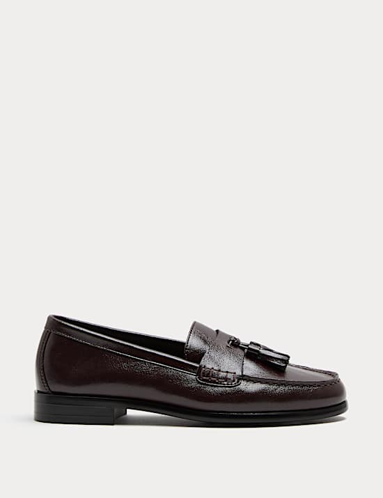 Tassel Block Heel Loafers