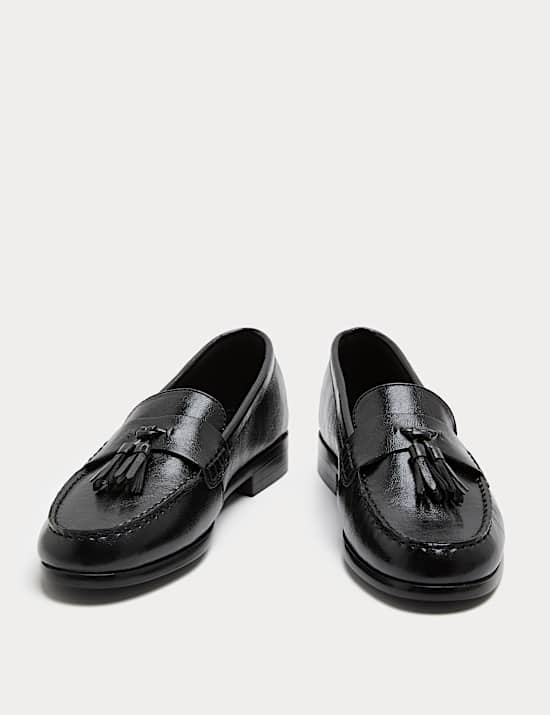 Tassel Block Heel Loafers