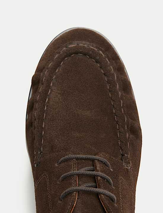 Suede Ruched Lace Up Boots