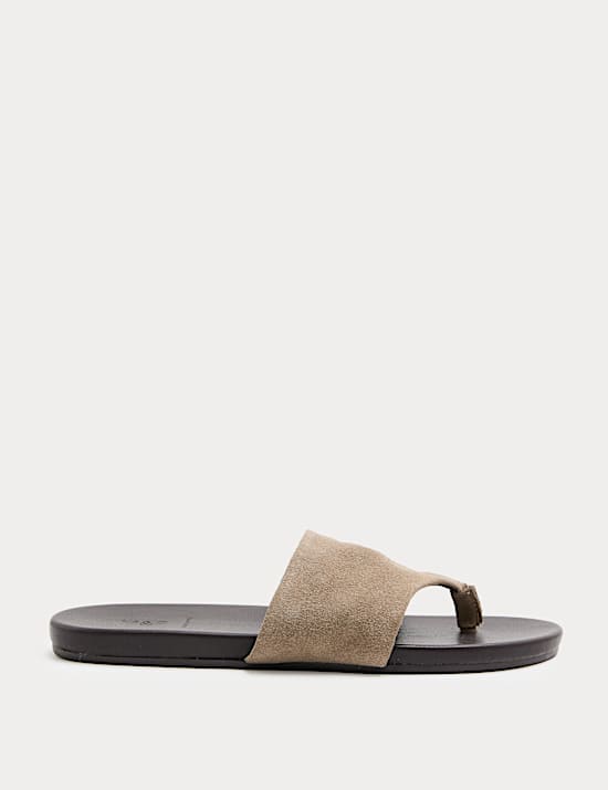 Suede Flat Mules